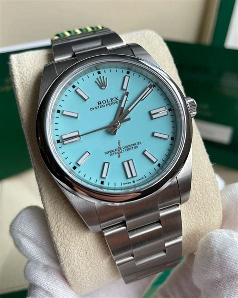 womens tiffany blue rolex|rolex tiffany blue 41 price.